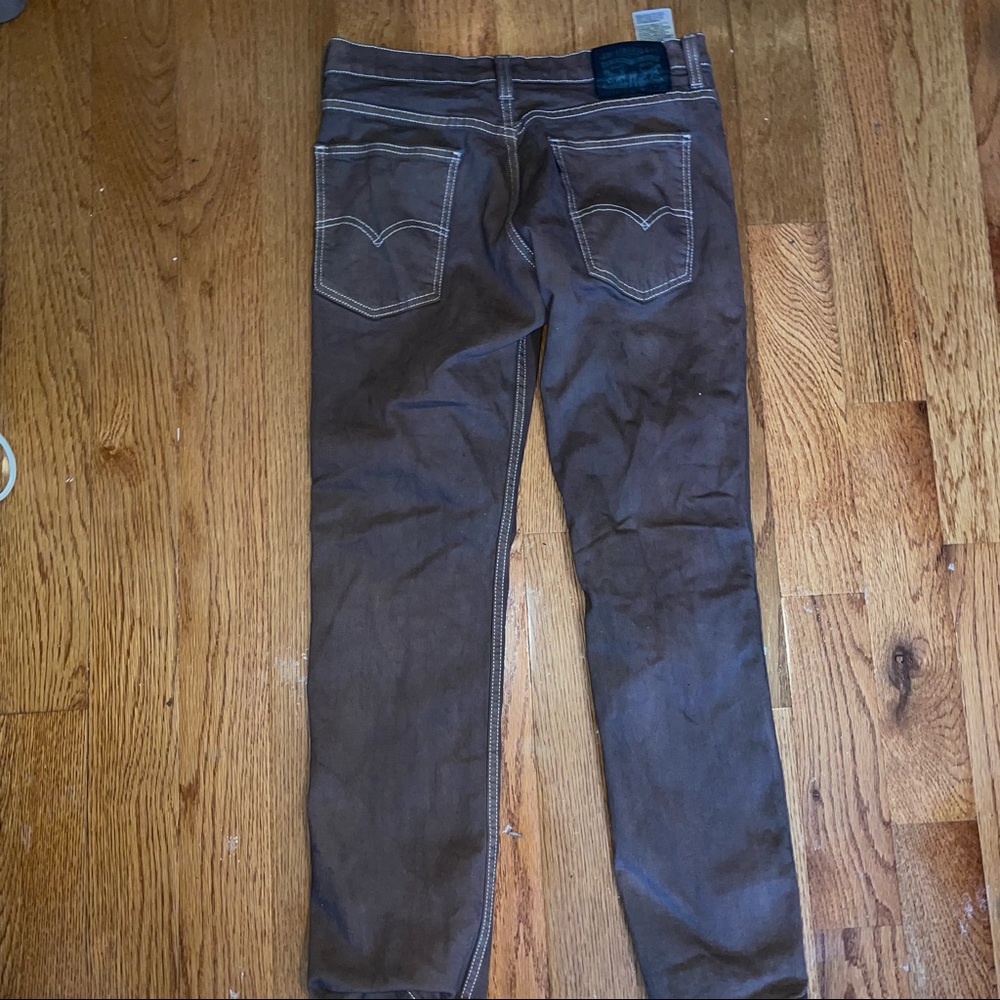 Brown Levi’s Jeans (dyed) (32x30) - Picture 3 of 3